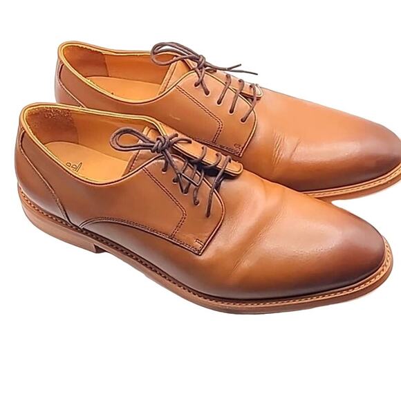 Excellent Warfield & Grand Adler Brown Leather LaceUp Oxford Dress Shoes Size 12 main image 7